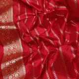 Sky Blue Color Pure Kora Silk Handwoven Banarasi Saree