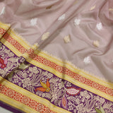 Pure kora Handwoven banarasi saree