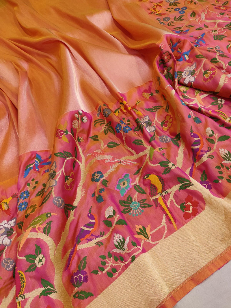 Pure Tissue Silk Handwoven Banarasi Saree