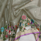 Pure kora Handwoven Banarasi saree