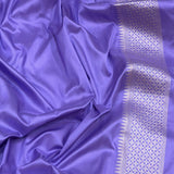 Magenta colour pure katan silk Handwoven banarasi saree