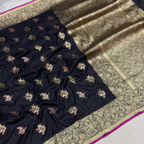 Pure Katan silk handwoven banarasi saree