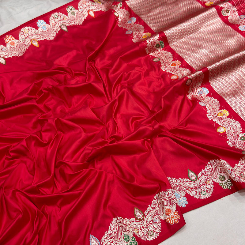 Pure Katan Silk Handwoven Banarasi Saree