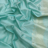 Pastel Colour Pure Katan Silk Handwoven Banarasi Saree