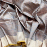Dual shade pure katan silk Handwoven banarasi Tanchoi saree