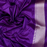 Dual shade pure katan silk Handwoven banarasi saree