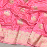Pure katan silk handwoven banarasi saree