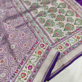 (Copy) Dual Shade Pure Katan Silk Handwoven Banarasi Saree