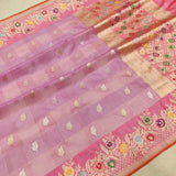 Pure Kora Silk Handwoven Banarasi Saree