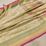 Pure Katan Silk Handwoven Banarasi Saree