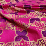Pink colour Pure Katan silk handwoven banarasi saree
