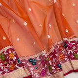 Pure Kora Silk Handwoven Banarasi Saree