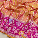 Pure katan silk Handwoven banarasi saree