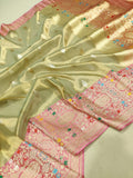 Pure Tissue Silk Handwoven Banarasi Saree