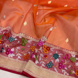Pure Kora Silk Handwoven Banarasi Saree
