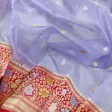 Pure Kora Silk Handwoven Banarasi Saree