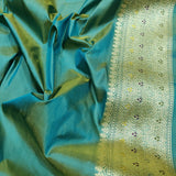Dual Shade Pure Katan Silk Handwoven Banarasi Saree