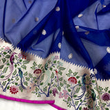 Pure kora Handwoven banarasi saree