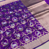 Pure Katan silk handwoven banarasi saree