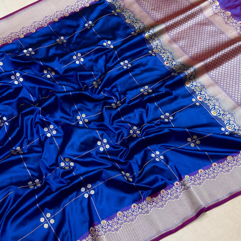 Pure katan silk Handwoven banarasi saree