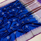 Pure katan silk Handwoven banarasi saree