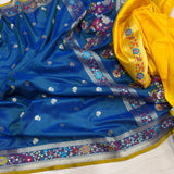 Pure katan silk Handwoven banarasi saree