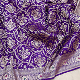 Pure katan silk Handwoven banarasi saree