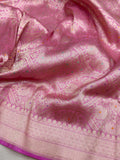 Pure Katan Silk Handwoven Tanchoi Banarasi Saree