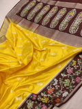 Pure katan silk Handwoven banarasi saree