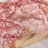 Pure tissue net handwoven Banarasi saree