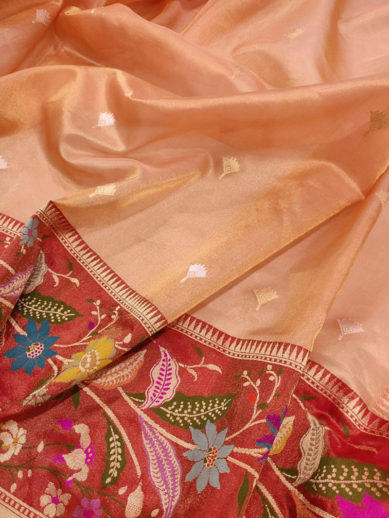 Pure Tissue Silk Handwoven Banarasi Saree