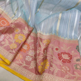 Pure Kora Silk Handwoven Banarasi Saree