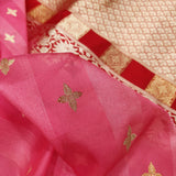 Pure Kora Silk Handwoven Banarasi Saree