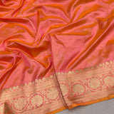 Dual Sade pure Katan silk handwoven banarasi saree