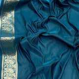 Dual sade pure mashru silk handwoven banarasi saree