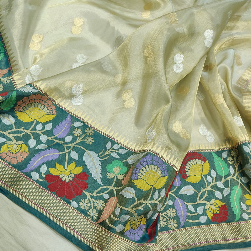 Pure Tissue Silk Handwoven Banarasi Saree