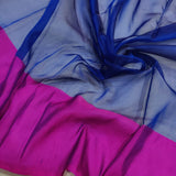Blue Color Pure Kora Silk Handwoven Banarasi Saree