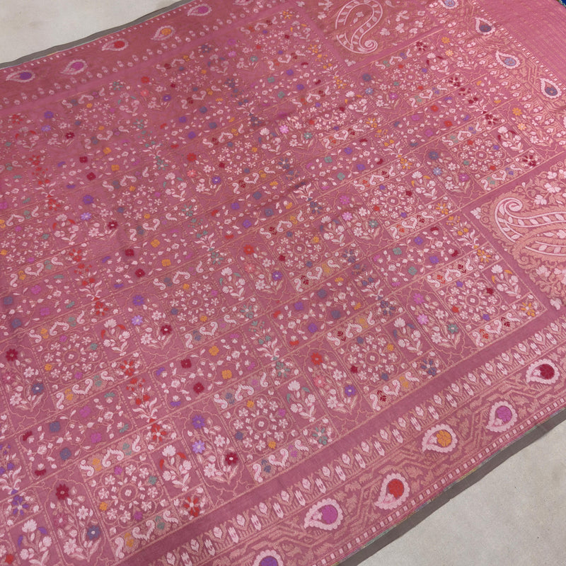 Pure cotton jamdani handwoven Banarasi saree