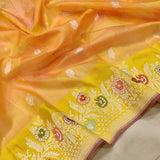 Pure Kora Silk Handwoven Banarasi Saree