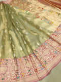 Pure Tissue Silk Handwoven Banarasi Saree