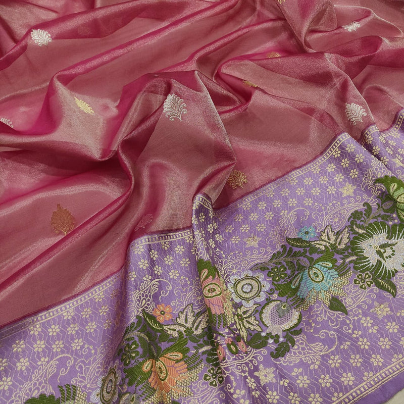 Pure Tissue Silk Handwoven Banarasi Saree