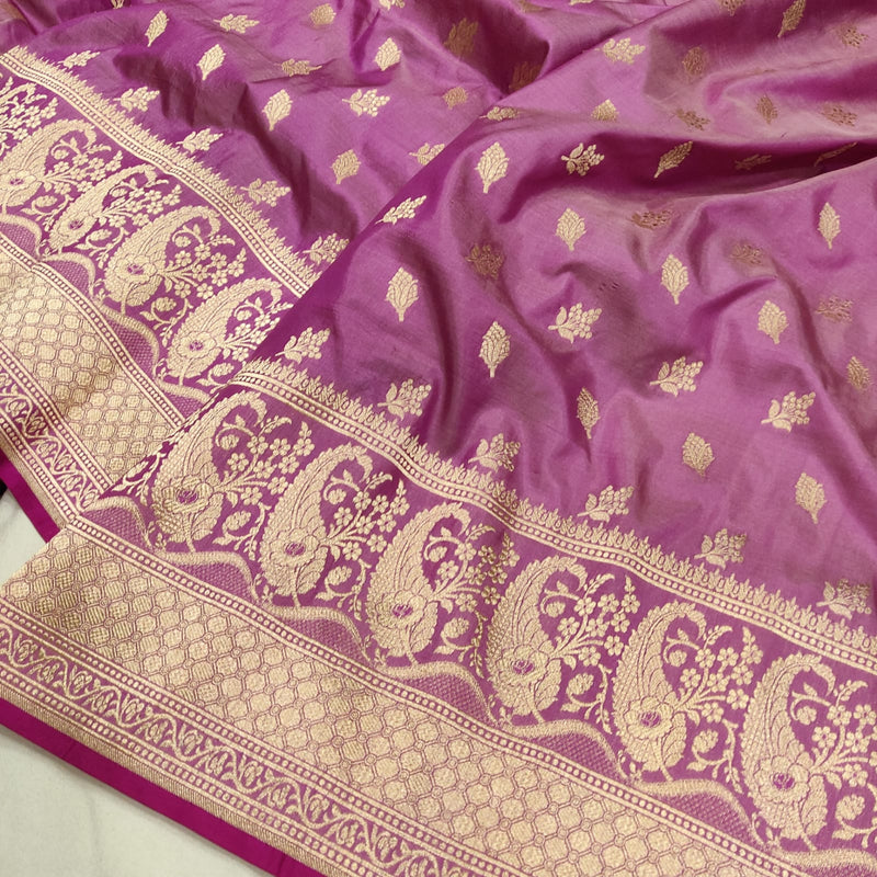 Pure Katan Silk Handwoven Banarasi Saree