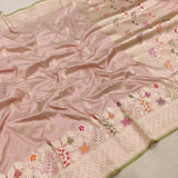 Pure Katan Silk Handwoven Banarasi Saree