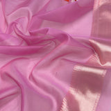 Pure ektara kora handwoven Banarasi saree