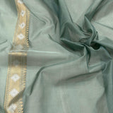 Pure Kora handwoven Banarasi saree