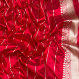Dual shade pure kora handwoven banarasi saree