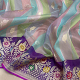 Pure Kora Silk Handwoven Banarasi Saree