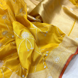 Pure Katan Silk Handwoven Banarasi Saree