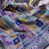 Pure katan silk Handwoven banarasi rangkat saree