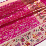 Pure katan silk Handwoven banarasi paithani saree